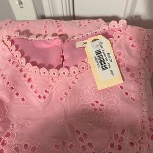 Pink Eyelet 2 piece Dress